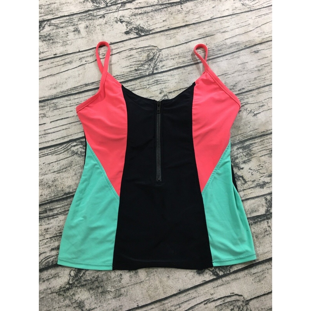 MagicSuit Womens Dive In Lindsay Top Sz 8 US 10 UK Tankini Top Separate 1/2 Zip - Picture 4 of 10